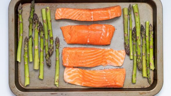 Salmon and Grilled Asparagus - Foundry Personal Training Gym